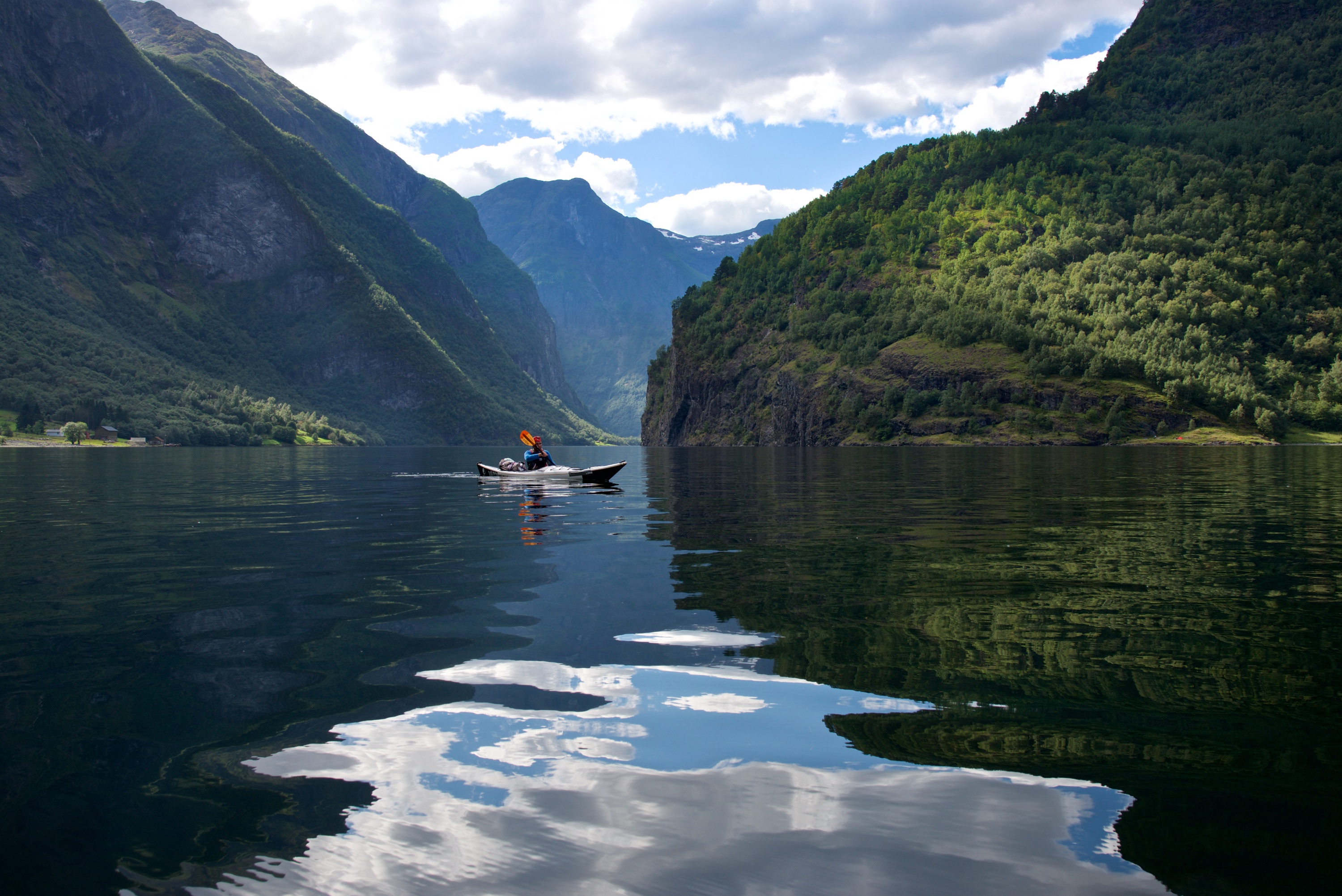 Kayaking in the Norwegian fjords